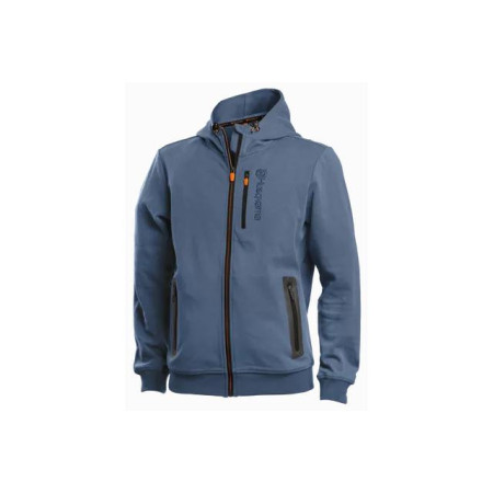 Bluza z kapturem Xplorer, unisex, błękitna
